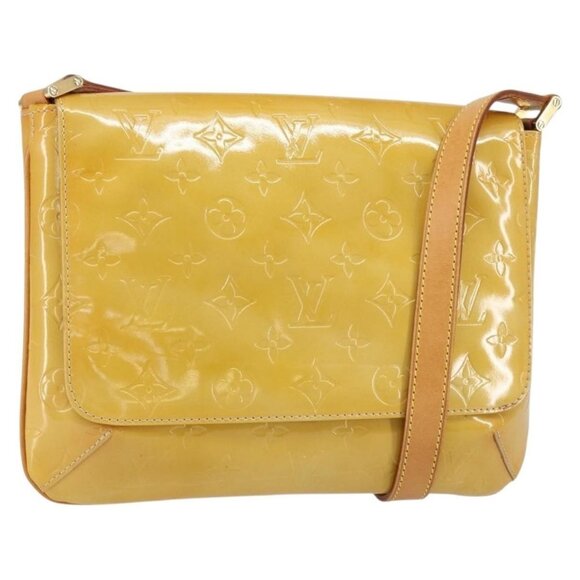 Authentic LOUIS VUITTON Monogram Vernis Thompson Street Bag Beige M91301 LV